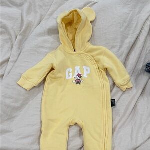 GAP Light Yellow Kids Footie with Ears